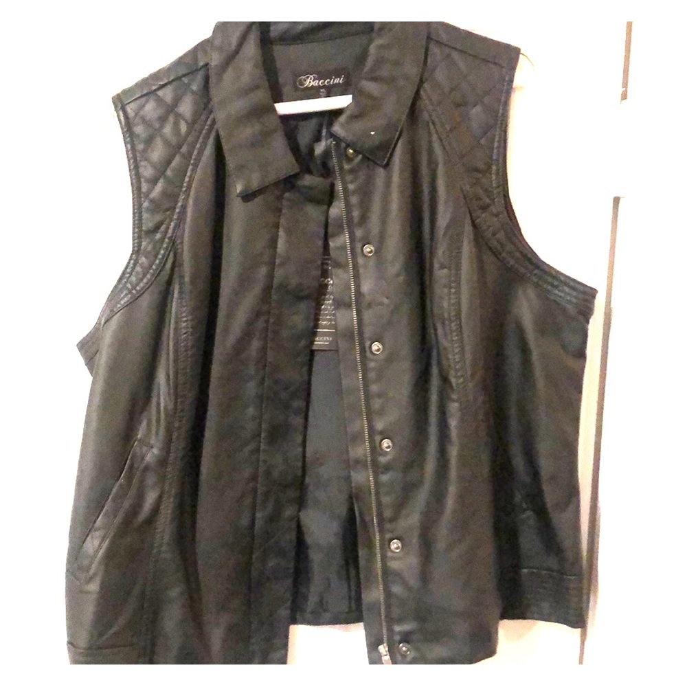 Leather vest